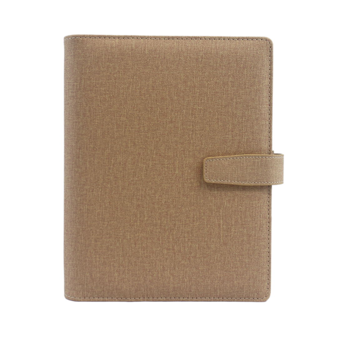 With Love Archive planner in brown 'Coffee' colorway, showcasing its elegant design and high-quality vegan leather material, A5 size. 